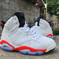High Top Sneakers, White Red Blue Colorway, Lace Up Design, Casual Gift for Sneaker Fans