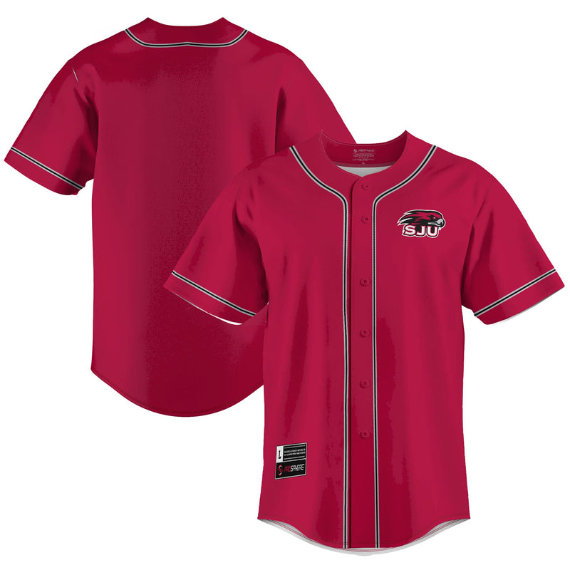 Saint Joseph's Hawks Lightweight Baseball Jersey - Blue