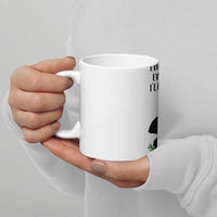 Humorous Festive Pine Branch Coffee Mug, Black Cat Christmas Holiday Mug, Spooky Adorable Xmas Ceramic Cup, Winter Cat Mom Drinkware Present