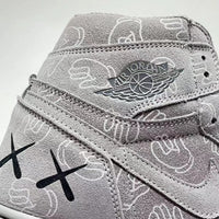 Sneakers, Gray Colorway, Lace Up Design, Casual Gift for Sneaker Fans