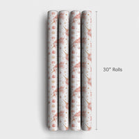 Pink Gold Unicorn Gift Wrap, Unicorn Christmas Wrapping Paper, Whimsical Holiday Wrapping Paper, Magical Xmas Unicorn Wrapping Paper