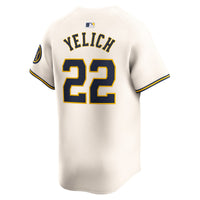 Milwaukee Brewers Christian Yelich Cream Home Limited Player Jersey