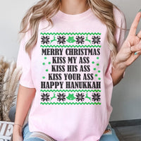 Ugly Sweater Style Christmas Shirt, Humorous Christmas T-Shirt, Sarcastic Xmas Party T-Shirt, Retro Christmas Graphic Tee, Holiday Humor Present