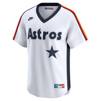 Houston Astros Nolan Ryan White Throwback Cooperstown Collection Limited Jersey
