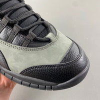 Retro Low Top Sneakers, Dark Gray Colorway, Leather Footwear, Lace Up Design, Casual Gift for Sneaker Fans