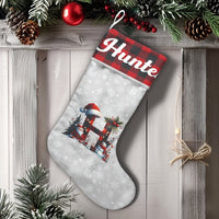 Custom Name Stocking, Personalized Buffalo Plaid Christmas Stocking, Monogram Holiday Stocking, Family Christmas Stocking, Festive Decor