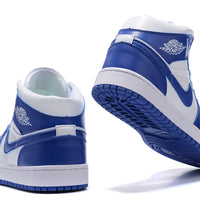 Sneakers, Blue White Colorway, Lace Up Design, Casual Gift for Sneaker Fans