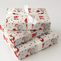 Sporty Christmas Gift Wrap, Santa Tennis Wrapping Paper, Watercolor Tennis Player Holiday Wrapping Paper, Adorable Santa Claus Gift Wrap Roll