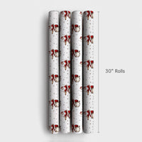 Vintage Drummer Christmas Gift Wrap, Drumming Santa Wrapping Paper, Musician Holiday Wrapping Paper, Music Lover Xmas Gift Wrap Roll