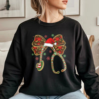 Festive Stethoscope Holiday Crewneck, Christmas Nurse Sweatshirt, RN ICU Nurse Winter Shift Sweater, Nursing Student Xmas Pullover Present