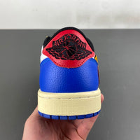 Low Top Sneakers, Blue White Colorway, Reverse Hook Design, Lace Up Design, Casual Gift for Sneaker Fans