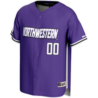 Northwestern Wildcats NIL Pick-A-Player Lightweight Baseball Jersey - Purple