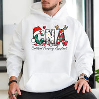 Certified Nursing Assistant Holiday Hoodie, CNA Christmas Hoodie, Nurse Xmas Sweatshirt, Medical Healthcare Pullover Hoodie Present
