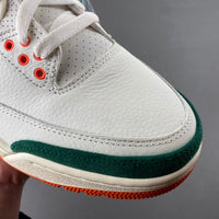 Low Top Sneakers, White Green Orange Colorway, Lace Up Design, Casual Gift for Sneaker Fans