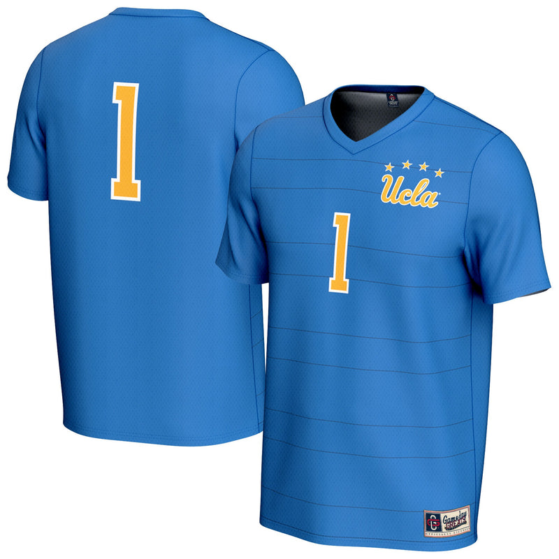 #1 UCLA Bruins Collegiate Soccer Fashion Jersey - Blue