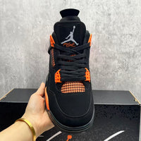 Mid Top Sneakers, Orange Colorway, Lace Up Design, Casual Gift for Sneaker Fans