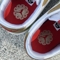 Low Top Sneakers, Yellow White Green Colorway, Lace Up Design, Casual Gift for Sneaker Fans