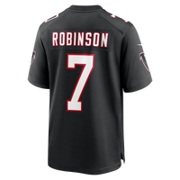 Atlanta Falcons Bijan Robinson Black Throwback Game Jersey