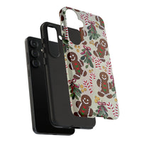 Holiday Candy Cane Samsung Galaxy Case, Gingerbread Man Phone Case, Festive Christmas Tough Phone Cover, Cookie Baker Present