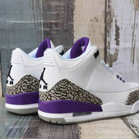 Sneakers, White Purple Colorway, Lace Up Design, Casual Gift for Sneaker Fans