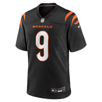 Cincinnati Bengals Joe Burrow Black Player Game Jersey