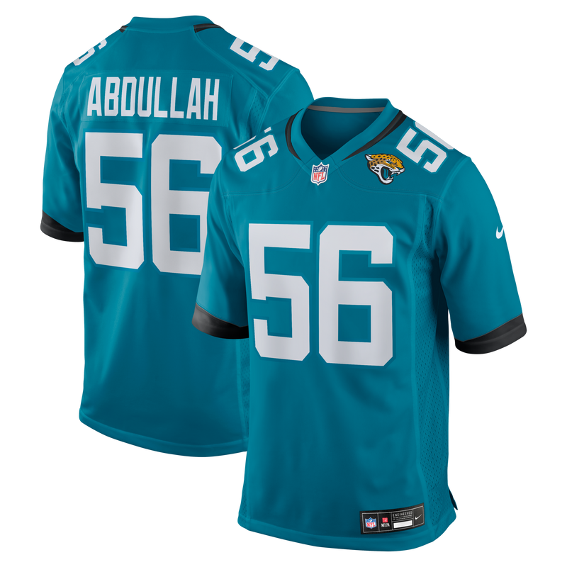 Jacksonville Jaguars Yasir Abdullah Teal Team Game Jersey