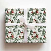 Camouflage Vest Santa Claus Gift Wrap, Tactical Santa Wrapping Paper, Military Christmas Wrapping Paper, Veteran Holiday Gift Wrap Paper