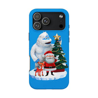 Holiday Cartoon Scene Phone Case, Christmas Cartoon Phone Case, Adorable Winter Xmas Phone Case, Festive Tough iPhone Cover, Holiday Fan Present