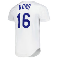 Los Angeles Dodgers Hideo Nomo White Cooperstown Collection Authentic Jersey