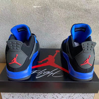 Mid Top Sneakers, Black Blue Colorway, Lace Up Design, Casual Gift for Sneaker Fans