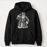 Western Christmas Lasso Hoodie, Cowboy Santa Hoodie, Retro Cowboy Christmas Sweatshirt, Country Santa Graphic Hooded Sweater, Holiday Present