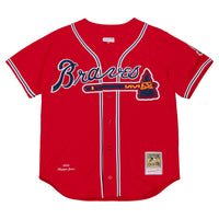 Atlanta Braves Chipper Jones Red 2006 Cooperstown Collection Authentic Jersey