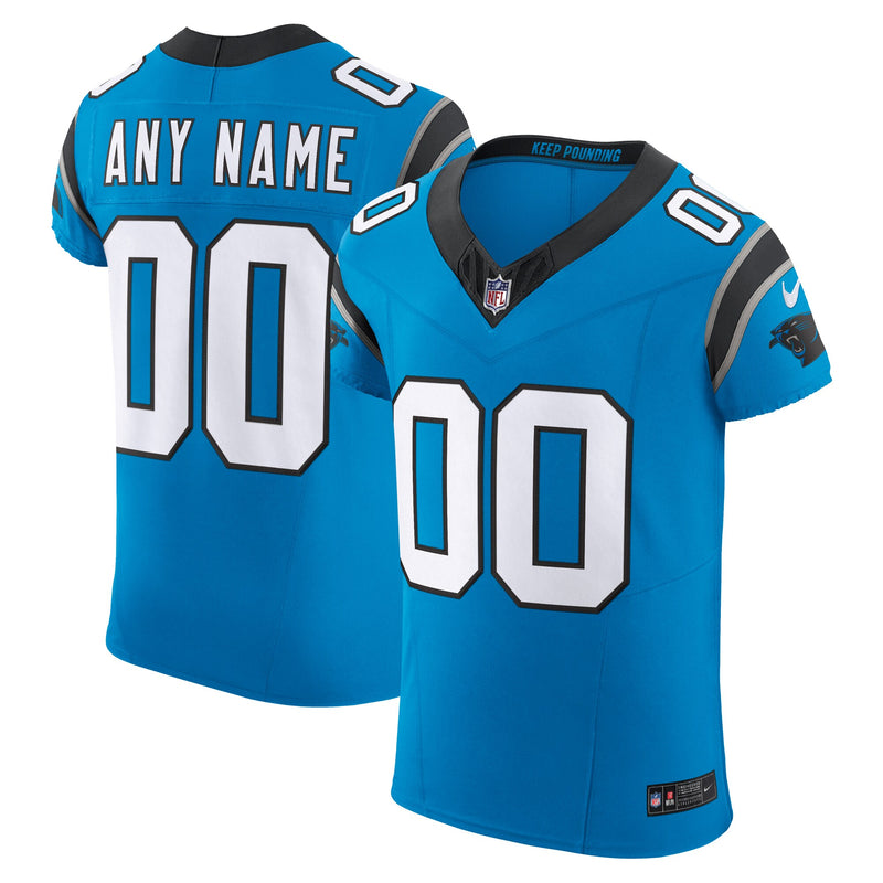 Carolina Panthers Blue Elite Custom Jersey