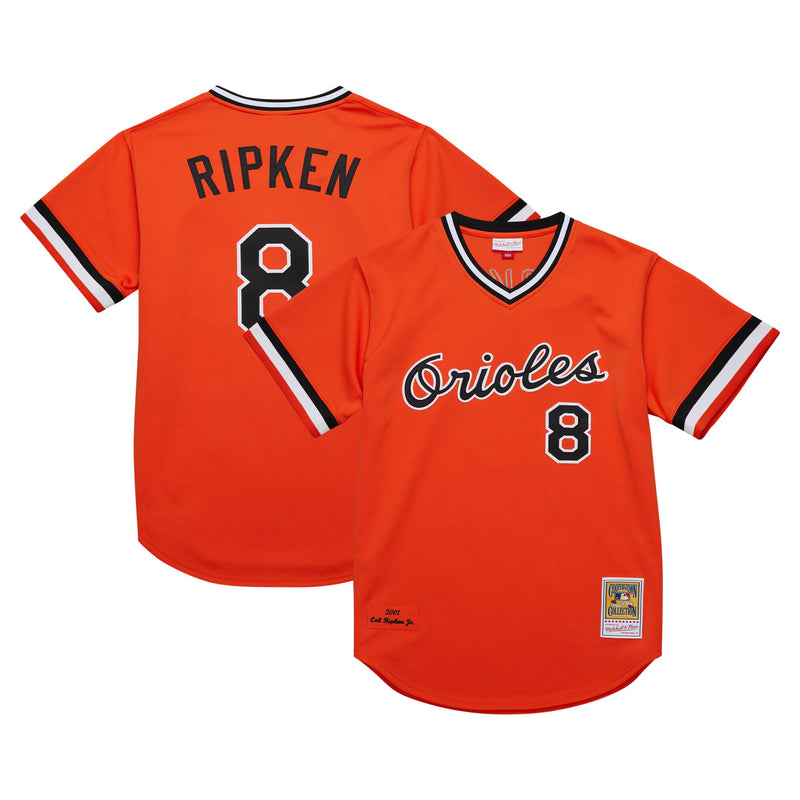 Baltimore Orioles Cal Ripken Jr. Orange 2001 Cooperstown Collection Authentic Throwback Jersey
