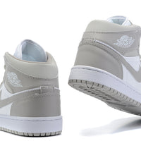 Sneakers, Gray White Colorway, Lace Up Design, Casual Gift for Sneaker Fans