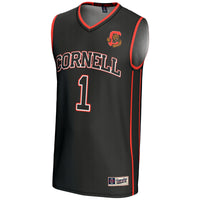 #1 Cornell Big Red Lightweight Basketball Jersey - Black