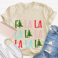 Fa La La Christmas Tree Shirt, Fa La La La Christmas Tree T-Shirt, Festive Holiday Tree Graphic Tee, Adorable Christmas Tree Tee, Xmas Present