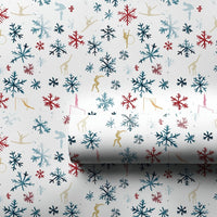 Gold Gymnast Snowflake Gift Wrap, Gymnastics Christmas Wrapping Paper, Winter Sports Holiday Wrapping Paper, Athlete Xmas Wrapping Paper