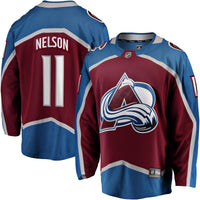 Colorado Avalanche Brock Nelson Burgundy Home Breakaway Jersey