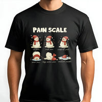 Humorous Medical Humor Shirt, Snowman Pain Scale Christmas Nurse T-Shirt, Holiday Healthcare Graphic Tee, Winter Hospital Tee, Present for RN