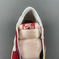Low Top Sneakers, White Red Colorway, Lace Up Design, Casual Gift for Sneaker Fans