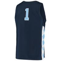 #1 Navy North Carolina Tar Heels Replica Basketball Jersey