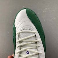 Low Top Sneakers, White Green Colorway, Lace Up Design, Casual Gift for Sneaker Fans