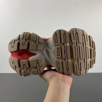 Low Top Sneakers, Red Gray Colorway, Lace Up Design, Casual Gift for Sneaker Fans