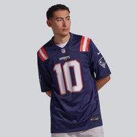 New England Patriots Drake Maye Navy Player Game Jersey