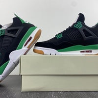 Sneakers, Black Green Colorway, Leather Footwear, Lace Up Design, Casual Gift for Sneaker Fans