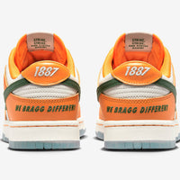 Low Top Sneakers, White Orange Colorway, Lace Up Design, Casual Gift for Sneaker Fans