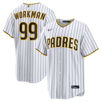 San Diego Padres Gage Workman White Home Replica Jersey