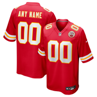 Kansas City Chiefs Red Custom Game Jersey