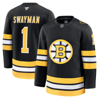 Boston Bruins Jeremy Swayman Black Home Premium Jersey